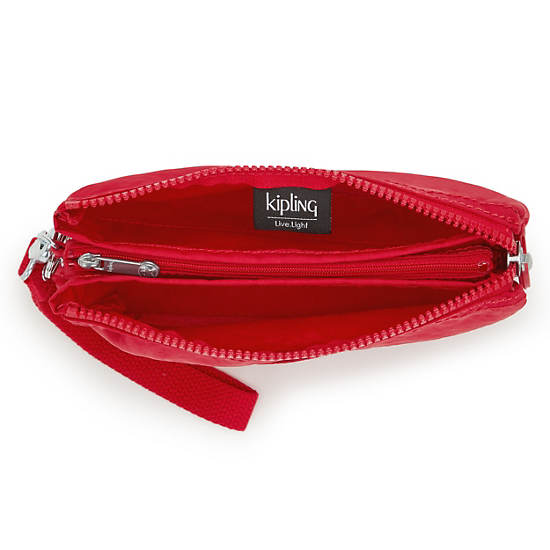 Kipling Creativity Extra Large Wristlet Handbag Red Rouge | AU 1260SG